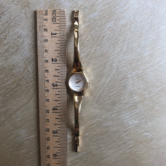 Anne Klein II Goldtone Watch with Diamond Accent - Picture 2 of 4